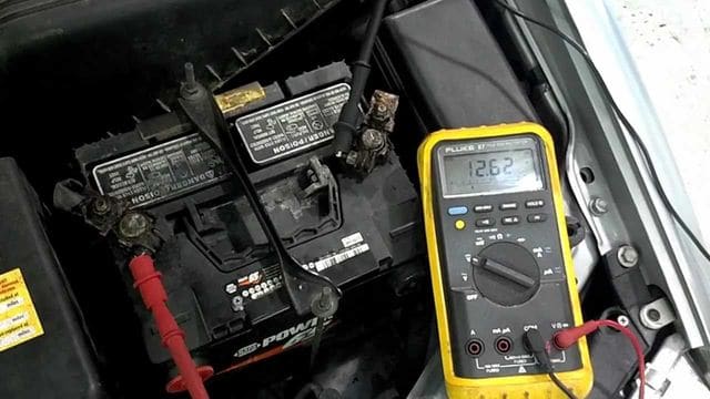 Test if the car batteries are producing sufficient amperage