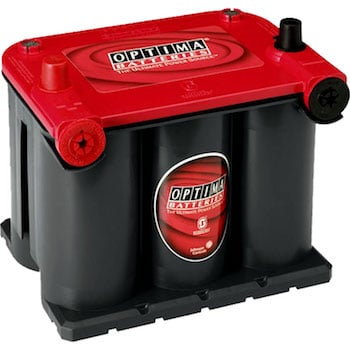 Optima red top car battery is maintenance free