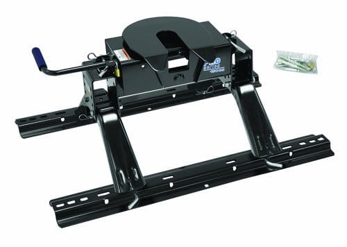 5th Wheel Hitch with anti rattle skid plate