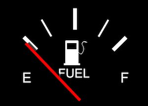 Empty fuel tank