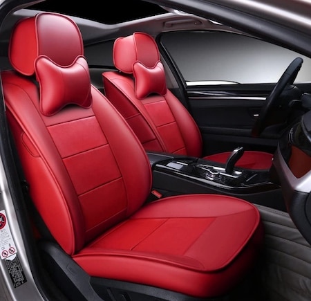 AutoDecorun Genuine Leatherette Seat Covers for Toyota Prius