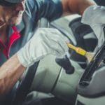 Clean any food source or trash on your car before removing the ants