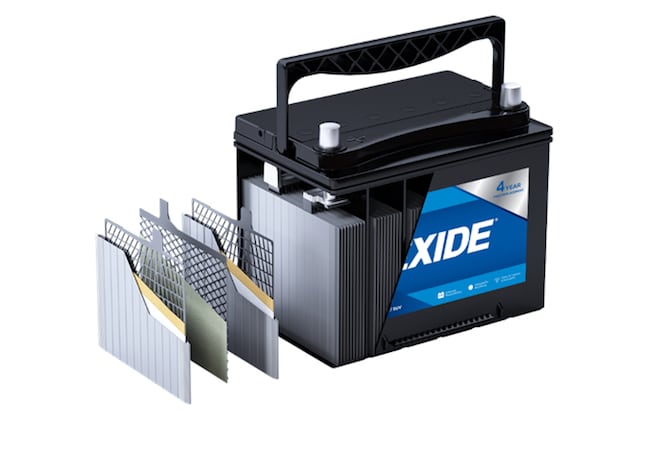 Exide AMG Inside of the Battery