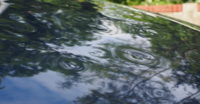 Minor hail damage on the roof of your car or vehicle that can be repaired