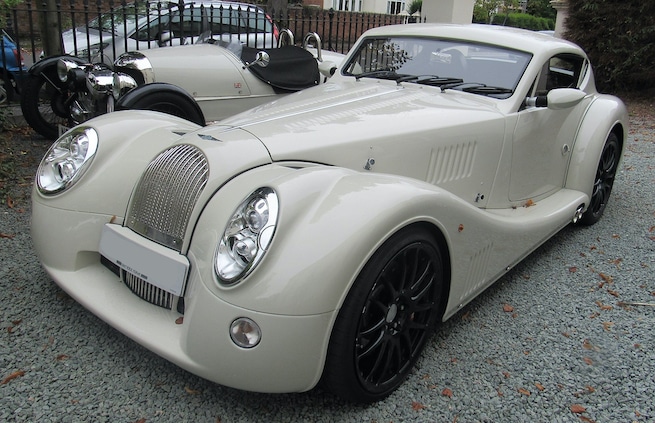 Fantastic White Morgan Aero Two Seater Sport