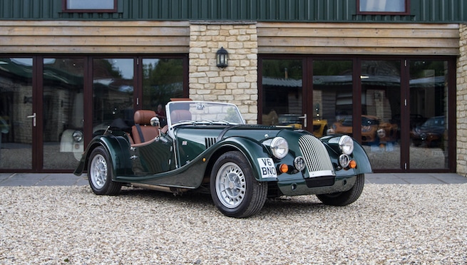 Beautiful green Morgan Roadster