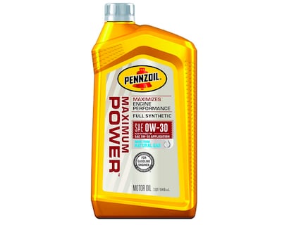 Pennzoil Maximum Power Full Synthetic 0W-30 Motor Oil