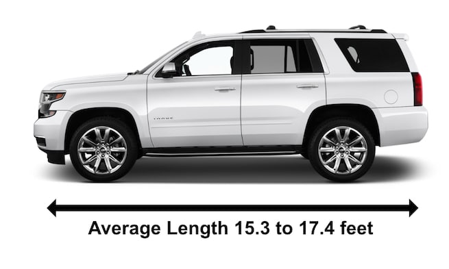 Chevrolet Tahoe SUV Car Length In Feet