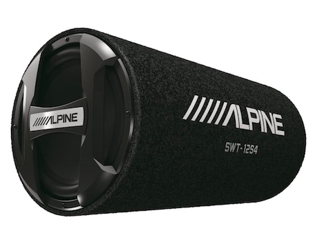 Alpine SWT-12S4 1500W Max (300W RMS) Single 12 Inch Sealed Subwoofer Tube Enclosure