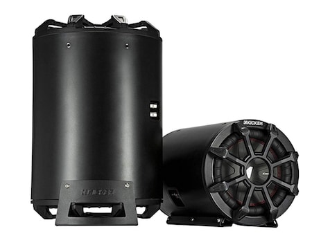 KICKER CWTB 10 Inch Ultra Deep Loaded Trunk Mounted Tube Sub Speakers