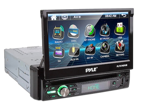 Pyle Single DIN Head Unit In-Dash Touchscreen Display