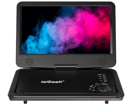 ieGeek Portable DVD Player 12.5 Inch with 10.1 Inch HD Swivel Screen