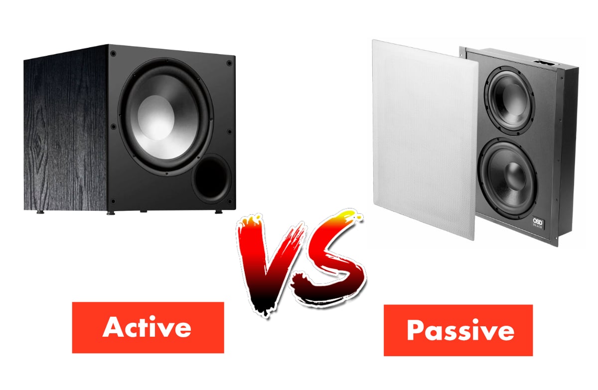 Active vs passive subwoofers require speaker connections