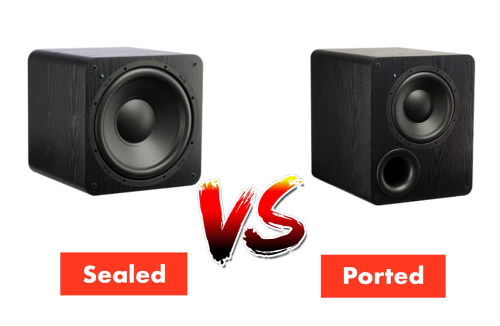 Sealed vs ported subwoofer boxes